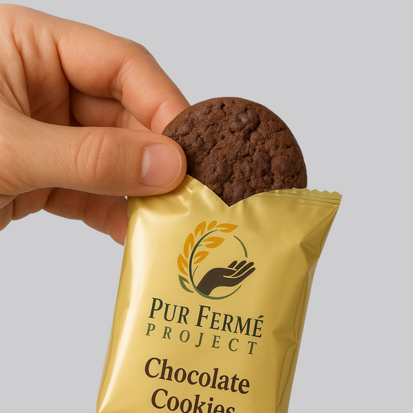 Millet & Oats Chocolate Cookies – (12 Cookies, 240g) | Puŕ Fermé Project