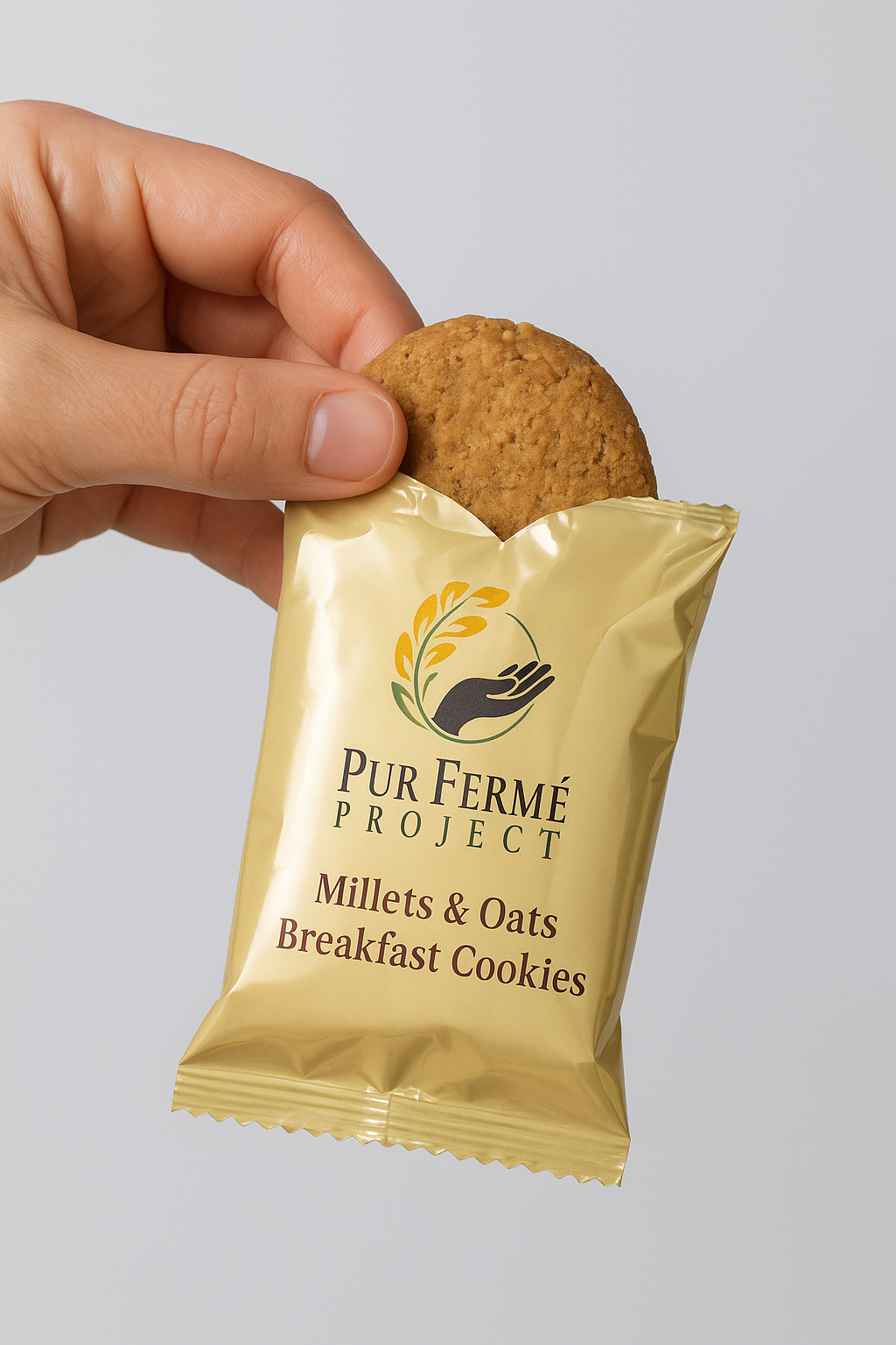 Millet & Oats Breakfast Cookies – 12 Cookies, 240g| Puŕ Fermé Project