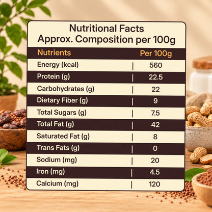 Crunchy Peanut Butter Combo – Unsweetened + Ragi Cocoa (2 × 500 g)