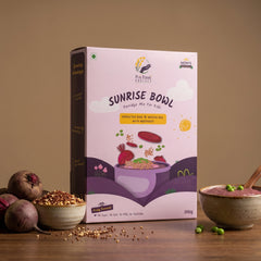 Sunrise Bowl – Sprouted Ragi & Moong Dal with Beetroot Porridge Mix for Kids