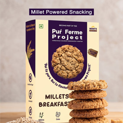 Millet & Oats Cookies Combo – Breakfast + Cocoa - (2 x 240 g)