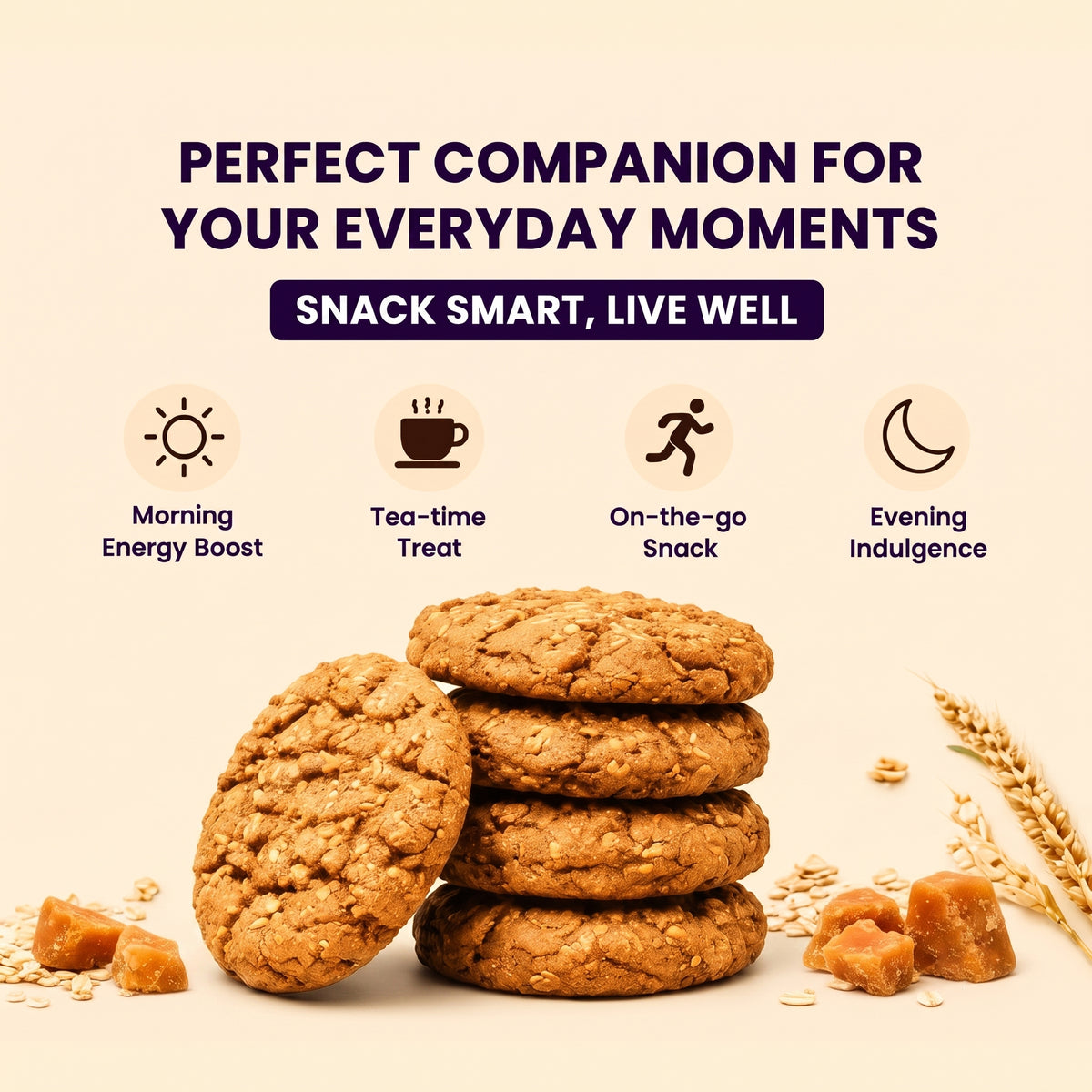 Millet & Oats Cookies Combo – Breakfast + Cocoa - (2 x 240 g)