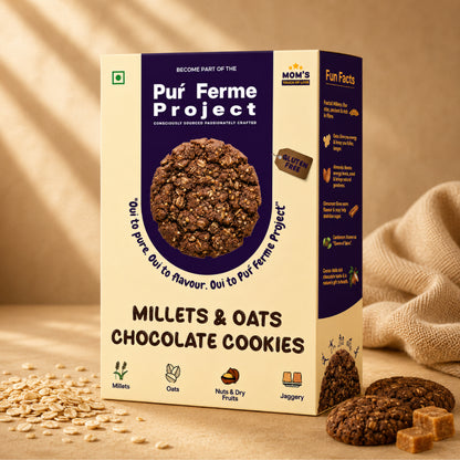 Millet & Oats Cookies Combo – Breakfast + Cocoa - (2 x 240 g)