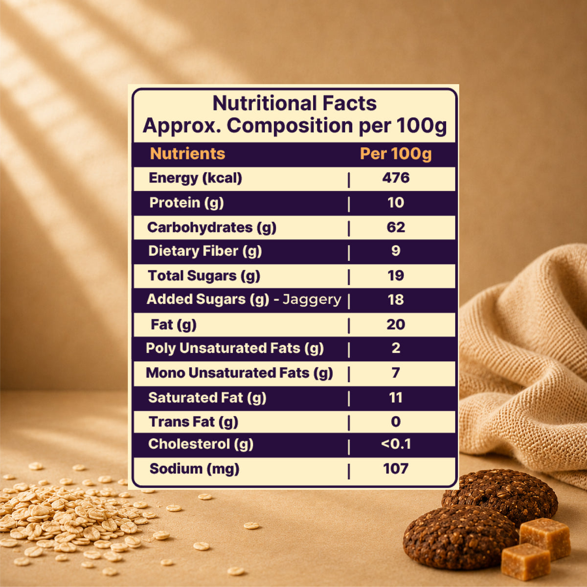 Millet & Oats Cookies Combo – Breakfast + Cocoa - (2 x 240 g)