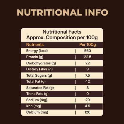 Ragi & Cocoa Peanut Butter - Sweetened with Jaggery & Creamy (500g)