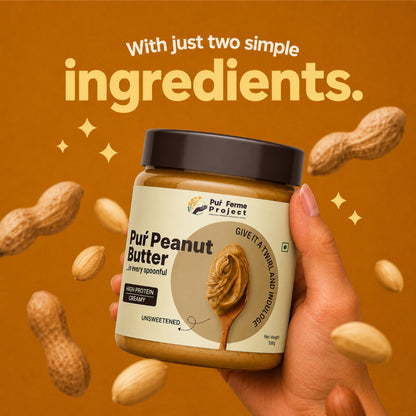 Peanut Butter - Unsweetened & Creamy (500g)