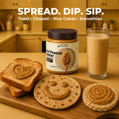 Peanut Butter - Unsweetened & Creamy (500g)