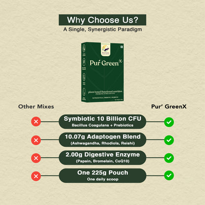 Pur' GreenX- For Adults, mixed berries flavour