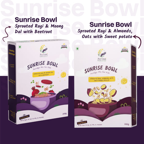 PurFerme Sunrise Bowl Sprouted Ragi Porridge – Buy 1 Get 1 Free!