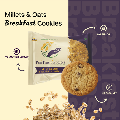 Millet & Oats Breakfast Cookies  12 Cookies, 240g