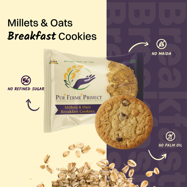 PurFerme Millets & Oats Cookies – Gluten Free | Buy 1 Get 1 Free!