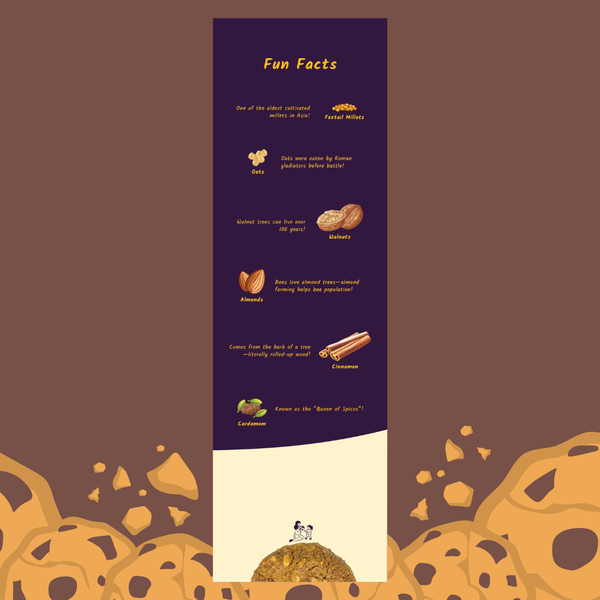 Millet & Oats Breakfast Cookies – 12 Cookies, 240g| Puŕ Fermé Project