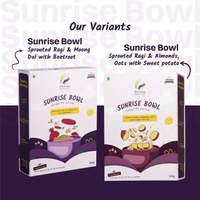 Sunrise Bowl – Sprouted Ragi with Almonds, Oats & Sweet Potato