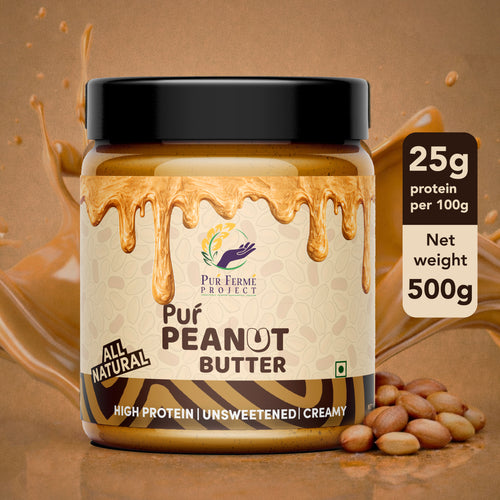 Peanut Butter - Unsweetened & Creamy (500g)